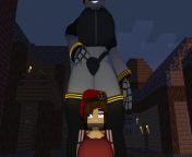 hey, my first post on Reddit, hope ya don&#39;t mind me posting some of my art with my murder drone oc, Leandra in minecraft style from murder drone uzi sex