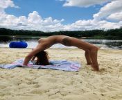 Yoga poses by the beach! ????? Check my OF for a bundle of sexy photos at this nudist beach. I got some dicks hard ? and had lots of fun there ??. Link in comments (free to sub) from ship01 jpg brazilian jioner nudist pageant