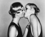 &#34;Two Models Kissing In My Studio&#34; by Helmut Newton, 1974 from dhaka college couple kissing in restaurant shot by friends mms 4na