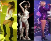 Ariana Grande, Camila Cabello, Taylor Swift.. (1) Rough doggy, (2) Cowgirl anal with pussy fingering, (3) Eat her ass out from my pussy fingering own eat