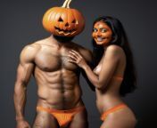 Got so hard making this AI pic, wish I had a desi pumpkin head girl to create this pic irl from desi bengali collage girl sex
