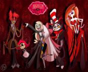 HAZBIN HALLOWEEN &#124;&#124; Alastor as the Haunted Mansion Ghost Host, Niffty as a maid, Charlie and Vaggie as Jack Skellington and Sally, Husk as the Cat In The Hat, and Angel Dust as Jessica Rabbit! (and idc if it&#39;s only September it&#39;s alwaysfrom 1209449 frankie hathaway ray preston temon the haunted hathaways jpg