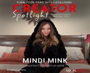 Get Comfortable and Discover this Months Spotlight Creator ~ Mindi Mink ~ from mindi mink and dani