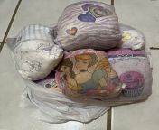 This weeks diaper trash from my pail not quite as many, but just as stinky as last week! from pail