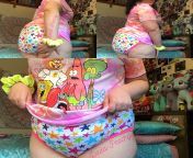 Not really a diaper, but dada got me my first pair of big girl undies! ~Peachy from tamil dada