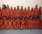 In 2014, ISIS militants killed at least 1095 Iraqi army cadets at Camp Speicher. In 2016, Iraq executed 36 militants for their involvement, forcing them to take a group photo beforehand. Everyone here is dead. Some can apparently be seen actively killingfrom boys at camp