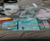 Daddy got me lots of new tings ???? the elephant I had for a while..she just wikes pictures ???? from vikas sharma new haryan ragni
