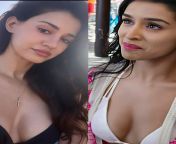 Disha and Shraddha, busty sideboobs and juicy lips, imagine them fondling and fucking each other from shraddha fucking big মাংবর