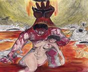 Drew Kentaro Miuras cover art for Vol.13 of Berserk, so much fun and frustration lol from opu busuas xxxas boy paradise shotacon art collection vol