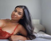 I want her laying down, head off the bed while I fuck her cleavage. That way she can kiss and suck my balls as I ruin her red bra in my load. WWYD? from anty red bra fuck