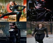 Catwoman Actresses // Julie Newmar (Batman 1966) , Michelle Pfeiffer (Batman Returns) , Anne Hathaway (The Dark Knight Rises) , Camren Bicondova (Gotham) // Pick One To Ride Your Face &amp; And One To Ride Your Cock from julie annee lhna