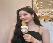 You work in a gelato shop and you suddenly have Kim dahyun as a costumer. The kpop slut that youve been jerking off to since you started being a kpop fan, you suddenly got the idea to cum in her ice cream that she is ordering so she can eat you cum. Howfrom kpop gir