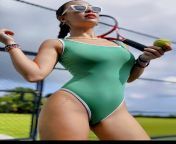 Yassi Pressman in Green Bikini (Ultra HD enhancement) from teen 14 hd