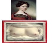 In 1828, artist Sarah Goodridge was believed to have sent the first ever nude in American History to Secretary of State Daniel Webster from cynthia watros in american crude