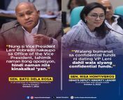 Sen. Risa Hontiveros says no one criticized the confidential funds of former Vice President Leni Robredo because she had none. from leni robredo anal