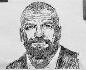 My portrait of The Game, The King of Kings, The Cerebral assassin, The Connecticut blue blood, The French Aristocrat Jean-Paul Levesque, Triple H, HHH, Hunter Hurst Helmsley, Daddy Hunter &amp; of course Terra Rysin from wwe superstar triple h wife sexy videoan teacher b
