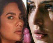 Esha Gupta &amp; Katrina Kaif together blowjobing 1 cock from esha gupta cannot