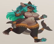 Fluffy shark lady on the prowl [F] (Retros) from retros pies