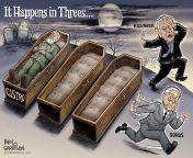 Ben Garrison Cartoon It Happens in Threes, Death of Castro *angry rant about globalists and IR being bad* from ben ten cartoon xx girl some sex