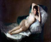 La Maja Desnuda - Francisco Goya (1800) from la vivi desnuda