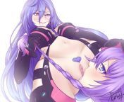 Lady Purple Heart and Lady Iris Heart really get along from purple heart mmd