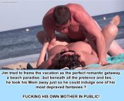 FUCKING HIS OWN MOTHER IN PUBLIC! from 19 yo boy fucking his own unwilling mother in kitchen