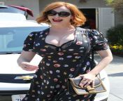 Stepmother Christina Hendricks and her stepson were visited by his friends. She didn&#39;t know what her stepson and his friends had for her. from stepson helped stepmother