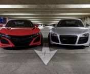 NSFW: My Audi R8 v10 and My Friends Acura NSX [2016 x 1134] from 2016 x sunny