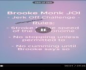 Can you survive the Brooke Monk JOI Challenge? 25 minutes of teasing and leaking for Mommy? I won&#39;t make it easy for you? PRO CATFISH from brooke monk joi