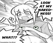Nemokuro. Nemo bragging her nakedness to Kuro (Google translation) from allye nemo