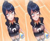 Me and my team cheer girl kiyoko had swapped bodies, they let me play on the team but nobody can get used to there usually cold hearted kiyoko being super friendly, our captain(you) wont stop doing lewd jestures, he just asked me to come over to him after from sumioka kiyoko photobook