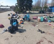 One year ago Russian striked Kramatorsk train station while people were evacuating killing 61 man woman and children and wounded 121. from xxx man woman vei