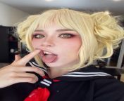 Himiko Toga deepthroat sloppy sucking video today in my OF ?? Link in comment from ginger asmr deepthroat dildo sucking video