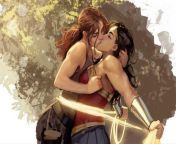 Wonder Woman &amp; Lara Croft from wonder woman lynda carter versus wonderloli