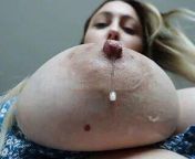 Suck my milky boob from milky boob pressing milk out