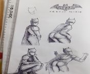 I&#39;ve been making Sexy Batman in classes recently, today I completed the series with fourth and final one from batman cart