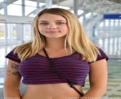 Gabbie Carter in an airport from gabbie carter getting horny onlyfans videos insta leaked