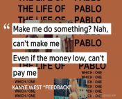 For all of yall saying hes fucking his money up. Money never stopped Ye from speaking his mind from desi cute fucking for money