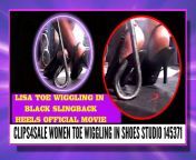 https://www.clips4sale.com/studio/145371/22736127/lisa-toe-wiggling-in-black-slingback-heels-official-movie Lisa Toe wiggling in Black Slingback Heels official movie from azwru official
