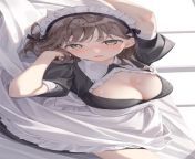 Maid :: #young girl #maid #cleavage #breasts :: Artist Kinako :: https://www.pixiv.net/en/artworks/100072677 from mallu maid cleavage scan