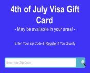 4th of July Visa Gift Card &#92; link check comment from scb visa credit card