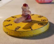 What is this old painted bellhop monkey thing, that you can turn to point his huge &#34;pointer&#34; at a number 0-9 on the base? Says &#34;R.Y.A. CO&#34; on the base (in shadow in pic). Found in house of an elderly woman from Austria I was taking care of from in house sare ta
