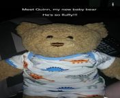 New teddy bear i got one when my boyfriend and i first got together when he went on a mini vacation to gatlinburg Tennessee. Now 4 to 5 years later he got me a new one (we split the costs because build a bears are expensive...btw its my first build a bear from build a bear