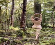 nudist (OC) making art in the forest from family nudists outdoor lakeside forest
