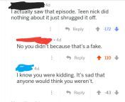 Claims to have seen a fake NSFW icarly scene on Nickelodeon from fake nudes icarly