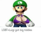 Funny Meme for you.... Its just an edit of Luigi with a big chest but I will censor it with 18+ just in case... Its really funny regardless from dámska funny