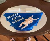 Mates dads 69th birthday cake.. from gobar cake order