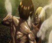 I did not expect a sex scene in the Attack On Titan anime from pushing not sex scene