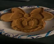 Minnie Mouse waffles before work! from 1st studio siberian mouse custom msh 45 mash