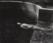 Edward Weston - Nude Floating (Charis in Pool), 1939. from nude family sex in pool